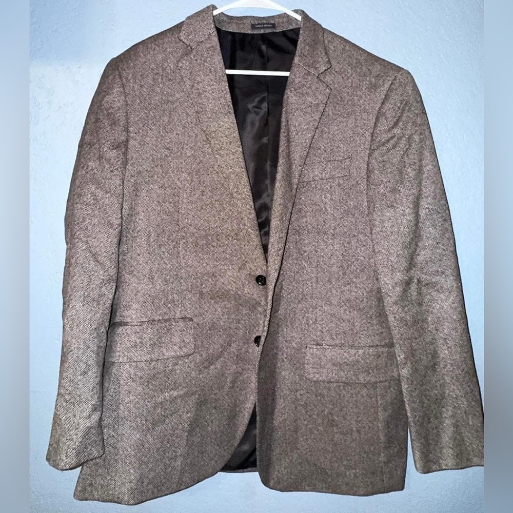 Stafford Brown-Gray Herringbone Sport Coat